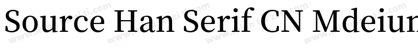 Source Han Serif CN Mdeium字体转换